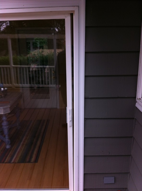 Project 27269 Removing & Resetting an 8' wide Vinyl Sliding Patio