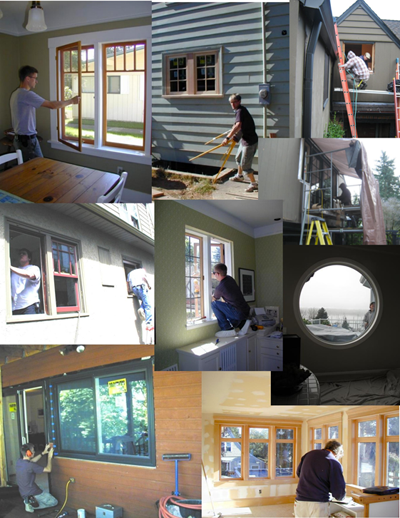Residential Window Repair, Portland Installation Collage Picture - Anderson Door & Window Mechanics, Inc.